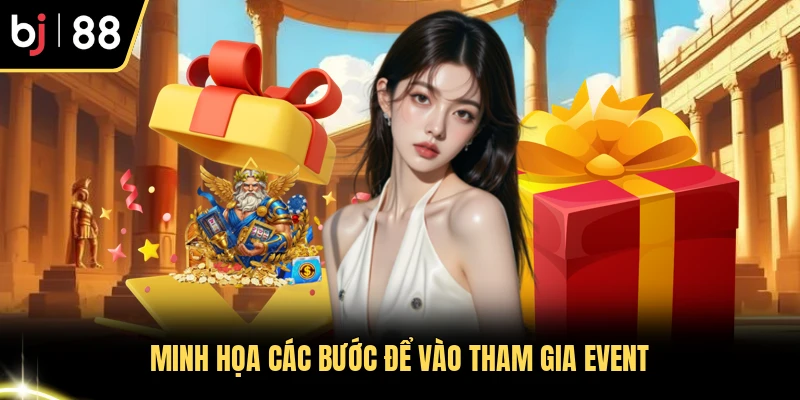 Minh họa các bước để vào tham gia event