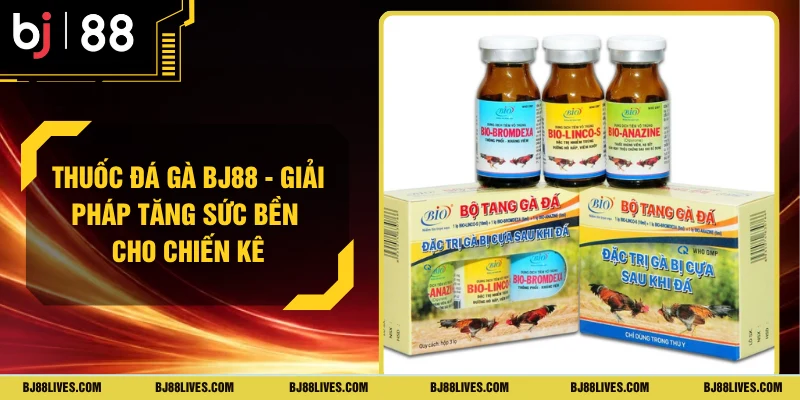 Thuốc Đá Gà BJ88 - Giải Pháp Tăng Sức Bền Cho Chiến Kê